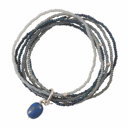 Nirmala Lapislazuli Silber Armband