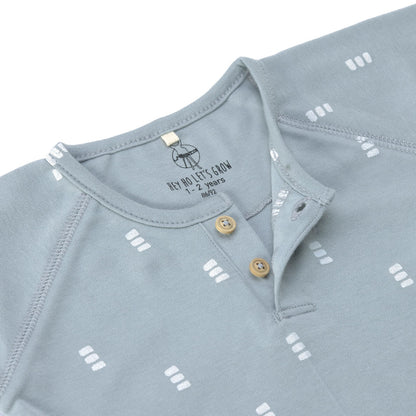 Baby Langarmshirt Blocks Light Blue