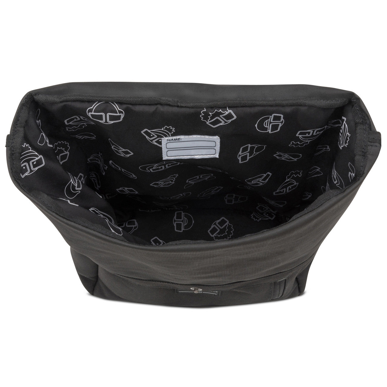 Kinderrucksack Rolltop Aaron schwarz