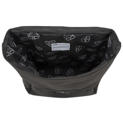 Kinderrucksack Rolltop Aaron schwarz