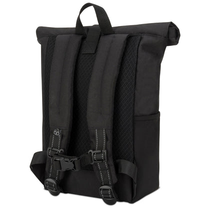 Kinderrucksack Rolltop Aaron schwarz
