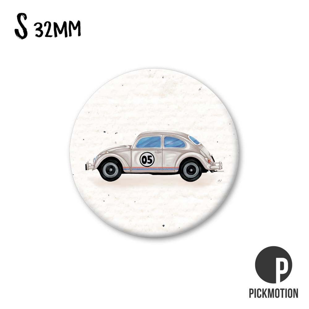 Magnet S - White vintage car