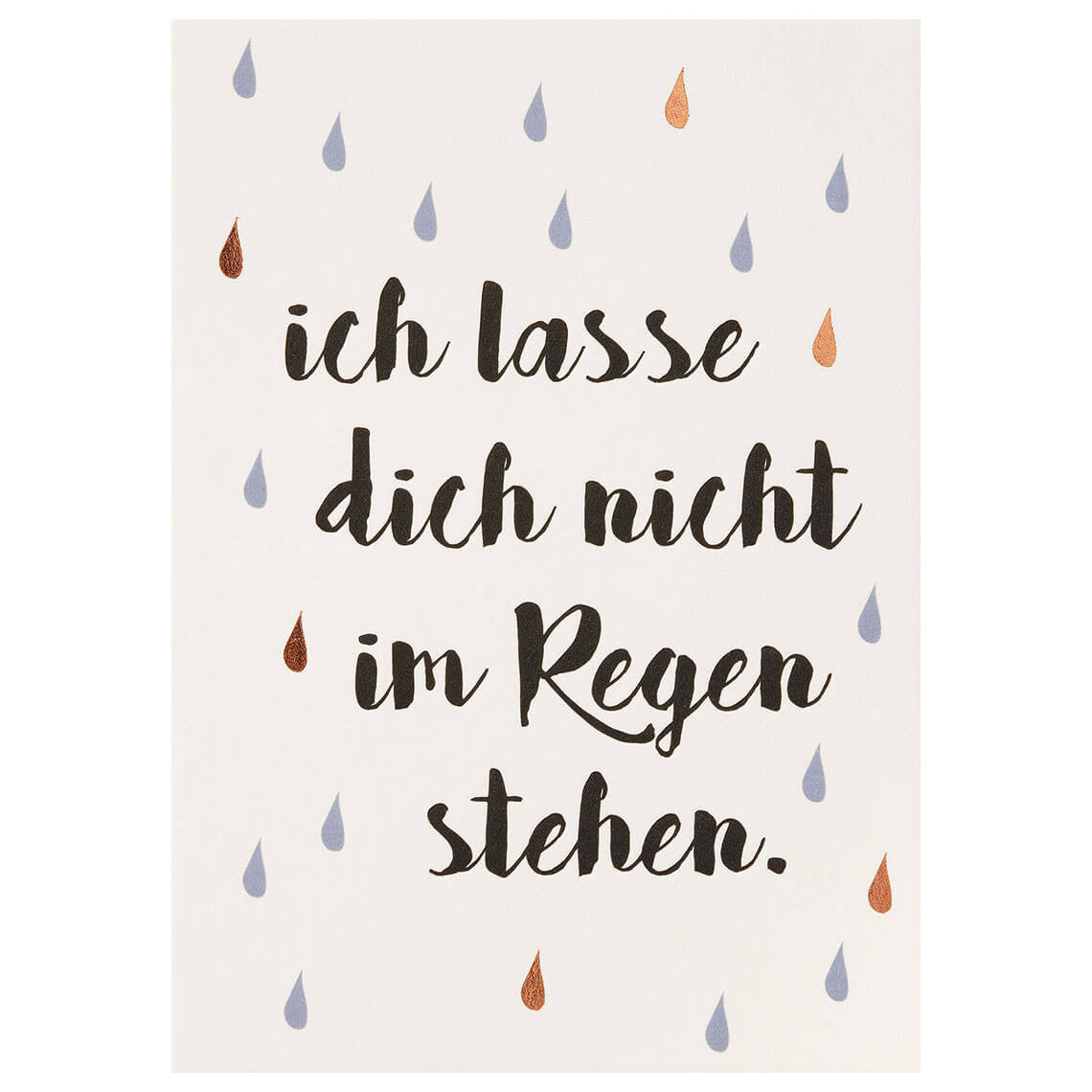 Postkarte Lieblingsmensch ich lassen Dich nicht...