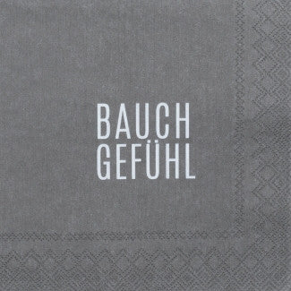 Cocktailservietten Bauchgefühl