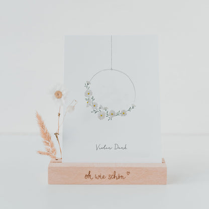 Postkarte Blumenkranz