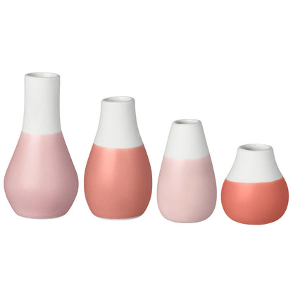 Mini Vasen Pudertöne - Set aus 4