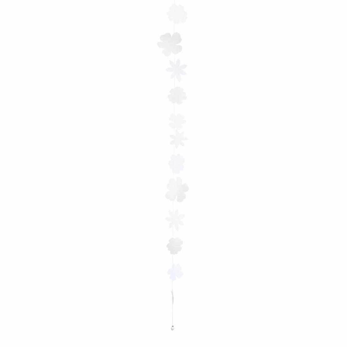Papierkette Blütenweiß