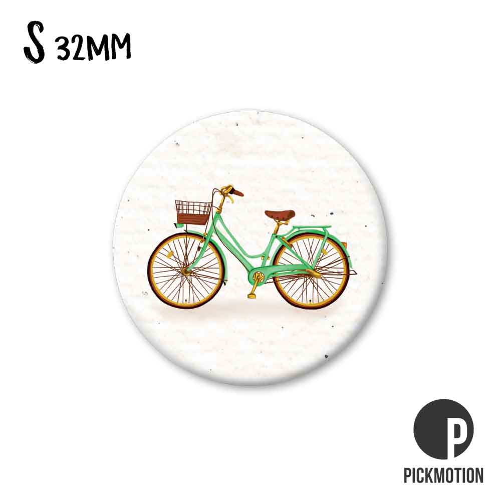 Magnet S - Green bicycle