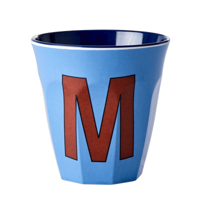 Buchstabenbecher Graublau M