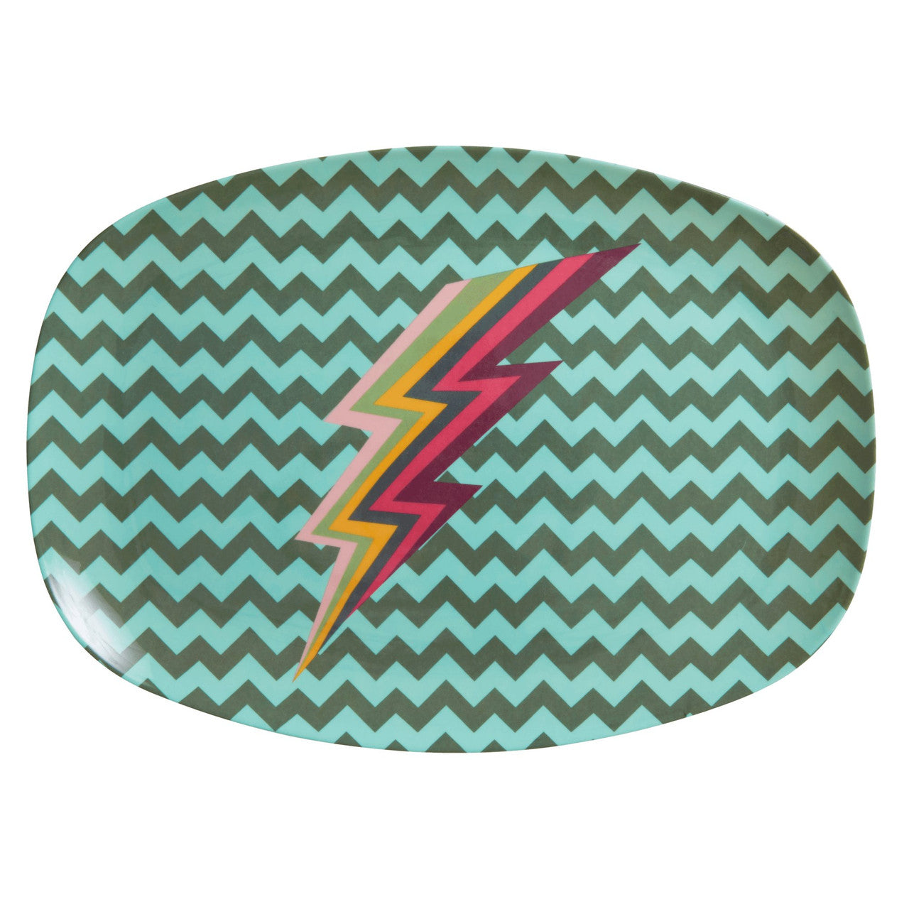 Melamin Platte ZigZag Print