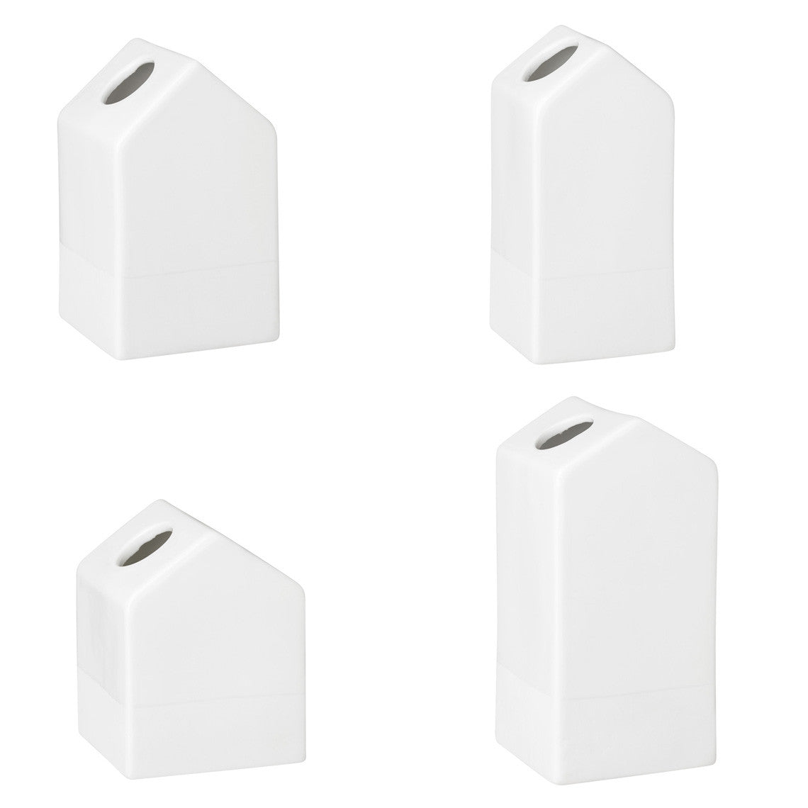 Mini-Vasen Häuser - Set aus 4