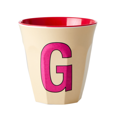 Buchstabenbecher Hellgelb G