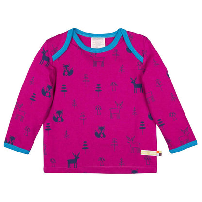 Langarm-Shirt Woll-Anteil - Orchid - Loud+Proud