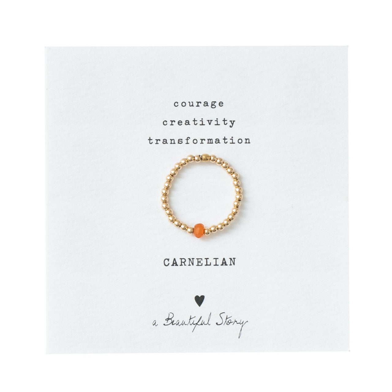 Sparkle Karneol Ring M/L