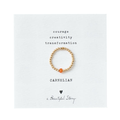 Sparkle Karneol Ring M/L