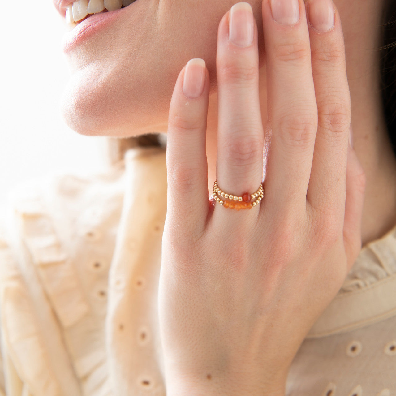 Sparkle Karneol Ring M/L