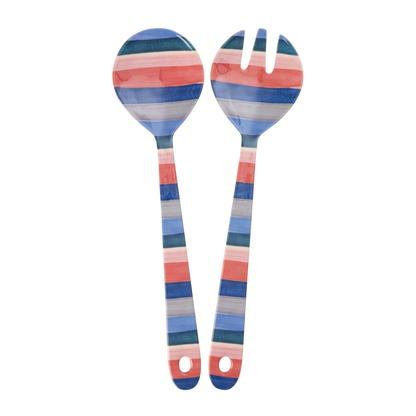 Melamin Salatbesteck N.Y. Minute Stripes