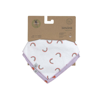 Dreieckstuch Baby Happy Rascals Smile rosa - 2 Stk