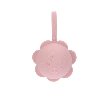 Schnullerhalter Baby Silikon Blume Pink