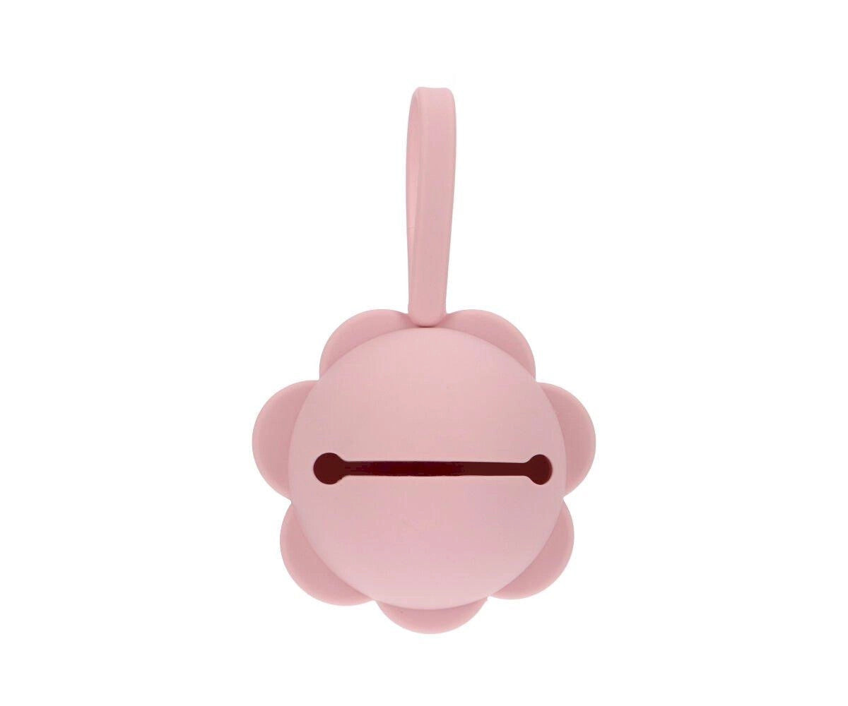Schnullerhalter Baby Silikon Blume Pink
