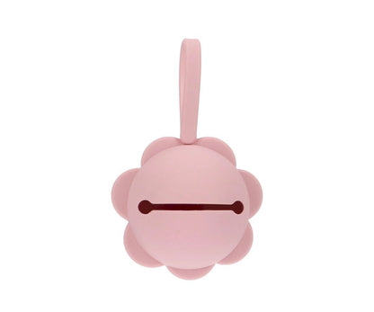 Schnullerhalter Baby Silikon Blume Pink