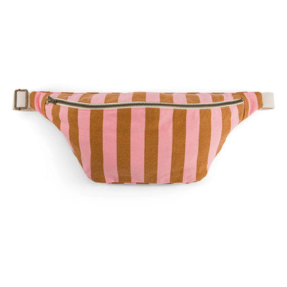 Bauchtasche Elisa Streifen Karamell Erdbeere