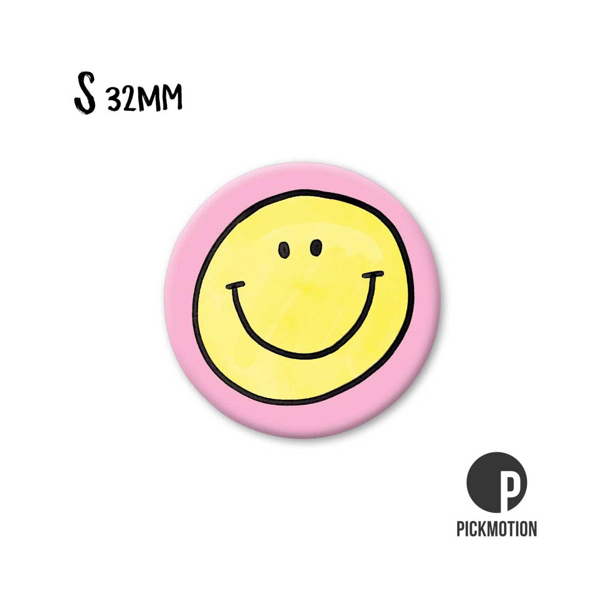 Magnet S - Smiley gelb