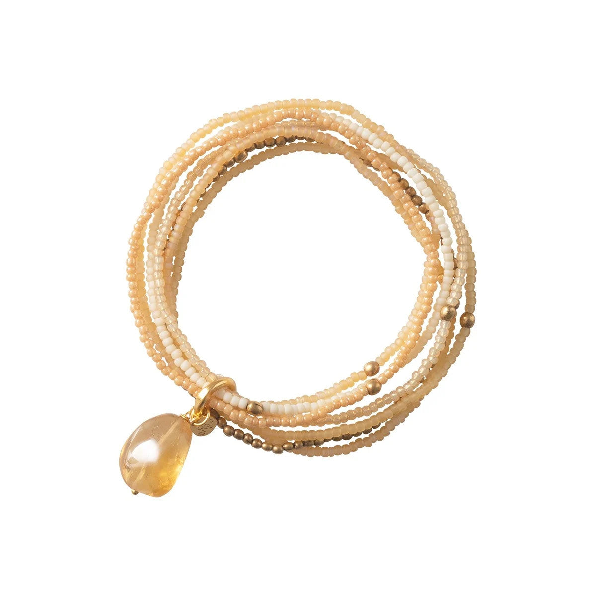 Nirmala Citrin vergoldetes Armband