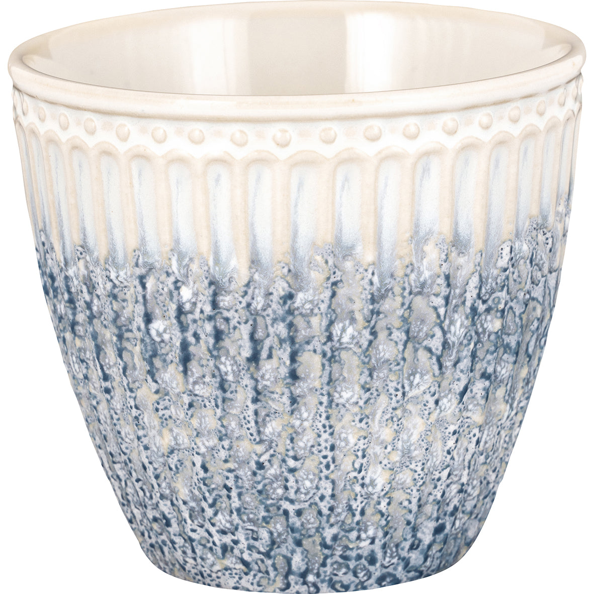Latte Cup Alice - ripple blue