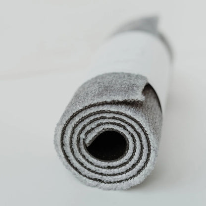 Kleine waschbare Fußmatte Grau Hereinspaziert 75 x 25 cm