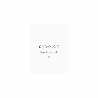 Weihnachtspostkarte Plätzchenduft