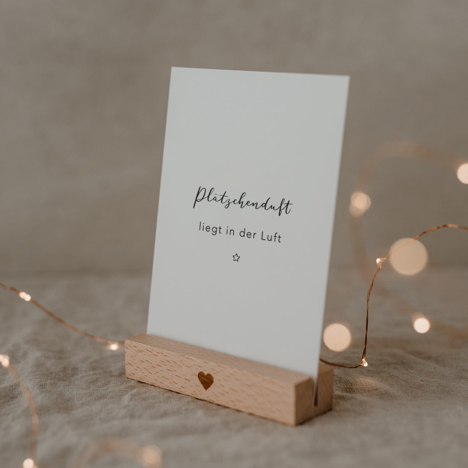 Weihnachtspostkarte Plätzchenduft