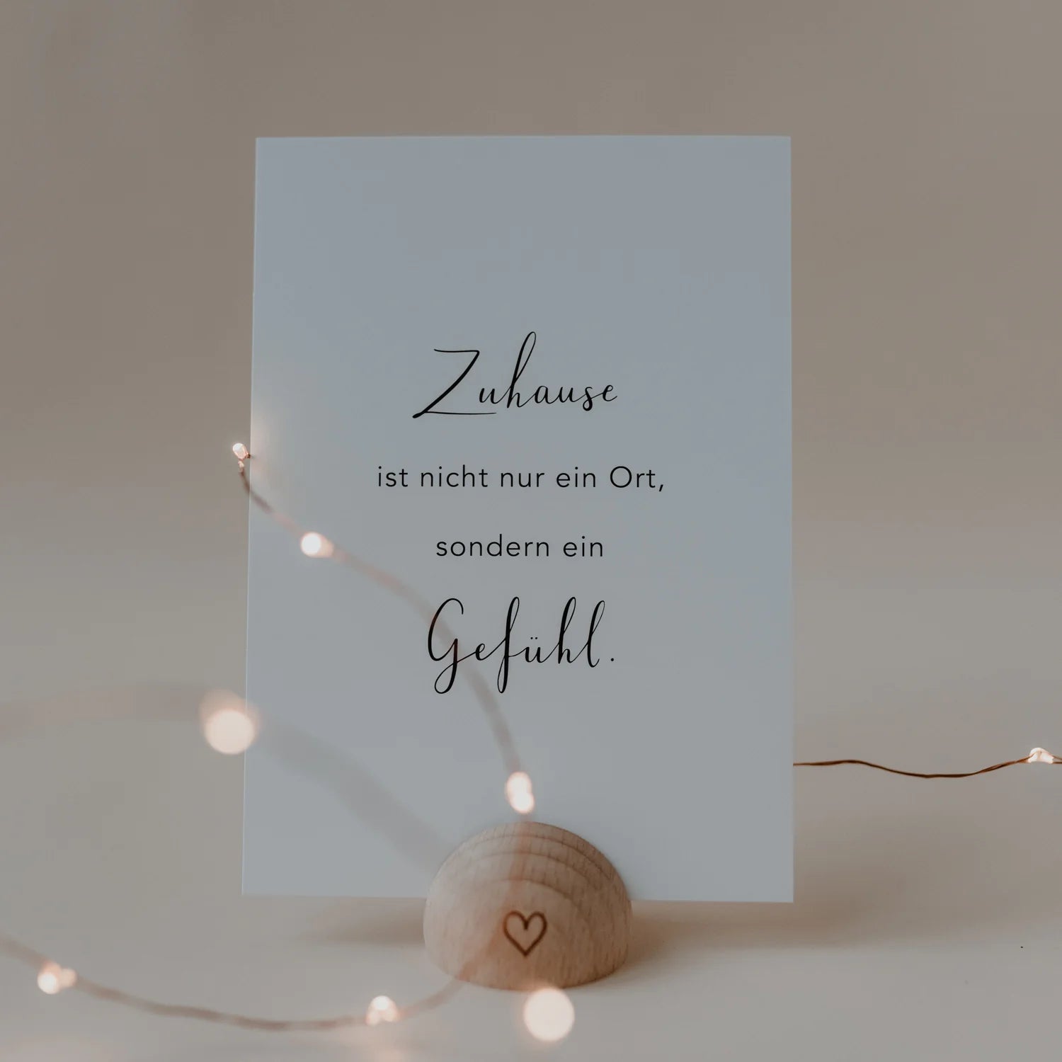 Postkarte Zuhause