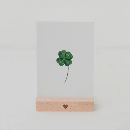 Postkarte Kleeblatt
