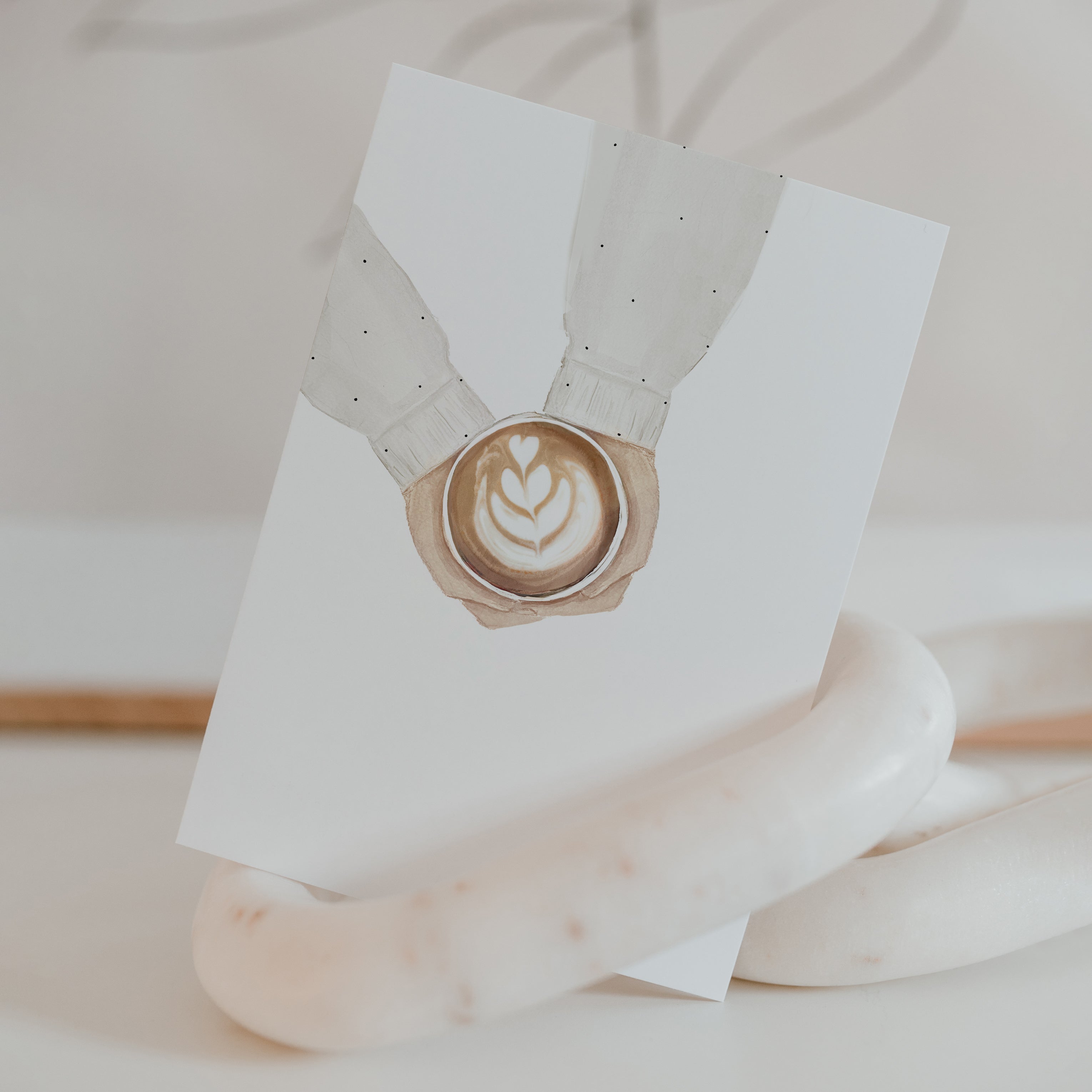 Postkarte Coffee