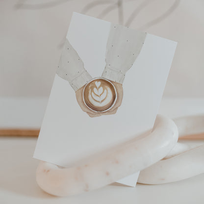 Postkarte Coffee
