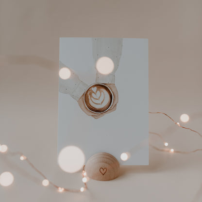 Postkarte Coffee