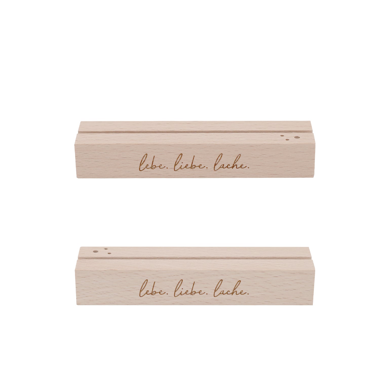 Karten- und Trockenblumenständer Lebe.Liebe.Lache - 12cm